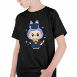 Fashion, accesorii si bijuterii - Copii - Imbracaminte copii - Tricouri copii - Tricou Copii Baieti Labubu Banchet Absolvire Graduate, negru, marime XL Copii - Infinity.ro