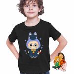 Fashion, accesorii si bijuterii - Copii - Imbracaminte copii - Tricouri copii - Tricou Copii Baieti Labubu Banchet Absolvire Graduate, negru, marime XL Copii - Infinity.ro