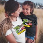 Fashion, accesorii si bijuterii - Copii - Imbracaminte copii - Tricouri copii - Tricou Copii Fete Italian Bombardilo Crocodilo Brain Rot Brainrot CoolTrend, alb, marime XL Copii - Infinity.ro