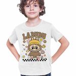 Fashion, accesorii si bijuterii - Copii - Imbracaminte copii - Tricouri copii - Tricou Copii Baieti Labubu Nerd Power, alb, marime XS Copii - Infinity.ro