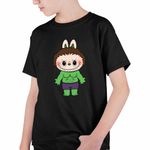 Fashion, accesorii si bijuterii - Copii - Imbracaminte copii - Tricouri copii - Tricou Copii Baieti Labubu Hulk Marvel, negru, marime L Copii - Infinity.ro