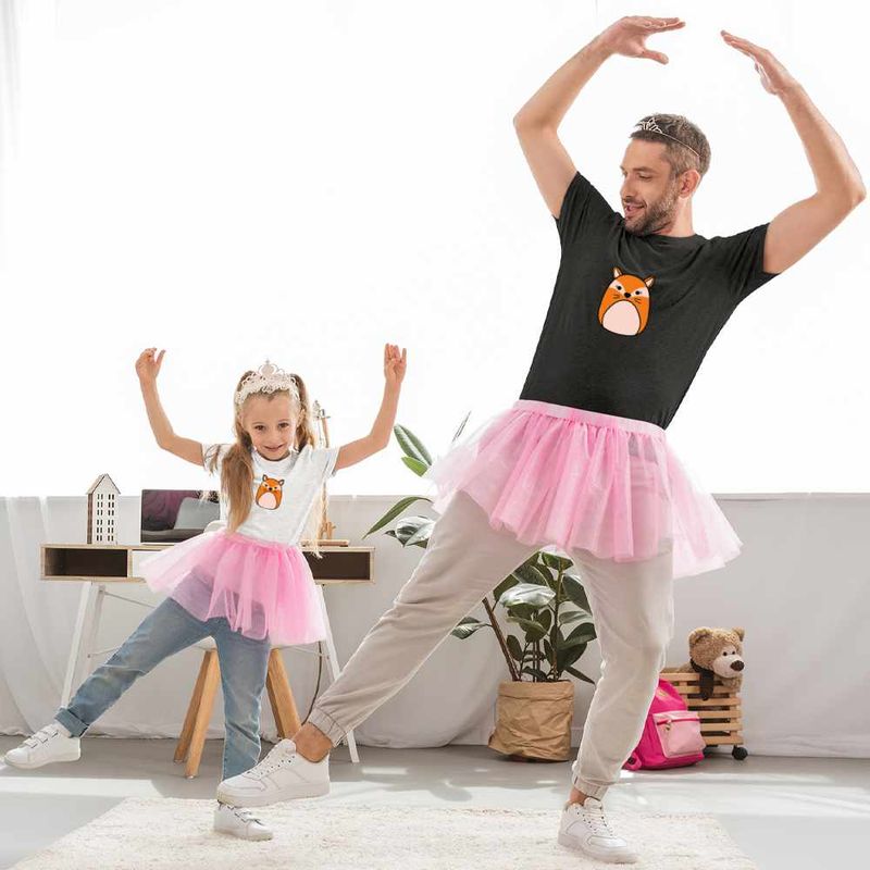 Fashion, accesorii si bijuterii - Copii - Imbracaminte copii - Tricouri copii - Tricou Copii Fete Squishmallows Squad Vulpe CoolTrend, negru, marime XL Copii - Infinity.ro