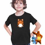Fashion, accesorii si bijuterii - Copii - Imbracaminte copii - Tricouri copii - Tricou Copii Baieti Squishmallows Tigru Jungla Tigroaica CoolTrend, negru, marime L Copii - Infinity.ro