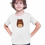 Fashion, accesorii si bijuterii - Copii - Imbracaminte copii - Tricouri copii - Tricou Copii Baieti Squishmallows Urs Brun CoolTrend, alb, marime S Copii - Infinity.ro