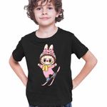 Fashion, accesorii si bijuterii - Copii - Imbracaminte copii - Tricouri copii - Tricou Copii Baieti Labubu Ski Iarna Munte Zapada CoolTrend, negru, marime XS Copii - Infinity.ro