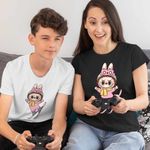 Fashion, accesorii si bijuterii - Copii - Imbracaminte copii - Tricouri copii - Tricou Copii Baieti Labubu Ski Iarna Munte Zapada CoolTrend, negru, marime XS Copii - Infinity.ro
