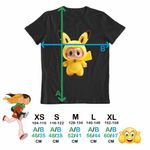 Fashion, accesorii si bijuterii - Copii - Imbracaminte copii - Tricouri copii - Tricou Copii Baieti Labubu Pikachu Pokemon CoolTrend, negru, marime XL Copii - Infinity.ro