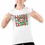 Fashion, accesorii si bijuterii - Copii - Imbracaminte copii - Tricouri copii - Tricou Copii Fete Labubu Pepene, alb, marime S Copii - Infinity.ro