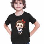 Fashion, accesorii si bijuterii - Copii - Imbracaminte copii - Tricouri copii - Tricou Copii Baieti Labubu Annabelle Horror Chucky CoolTrend, negru, marime XS Copii - Infinity.ro