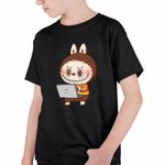 Fashion, accesorii si bijuterii - Copii - Imbracaminte copii - Tricouri copii - Tricou Copii Baieti Labubu Programator IT Python PHP CoolTrend, negru, marime L Copii - Infinity.ro