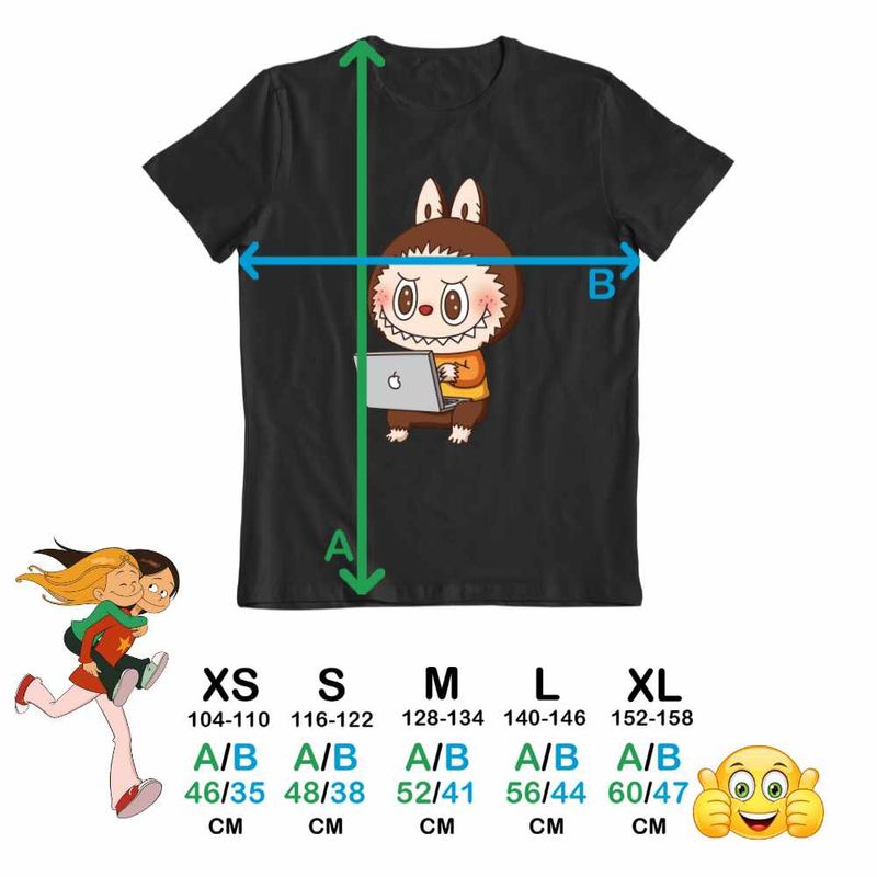 Fashion, accesorii si bijuterii - Copii - Imbracaminte copii - Tricouri copii - Tricou Copii Baieti Labubu Programator IT Python PHP CoolTrend, negru, marime L Copii - Infinity.ro