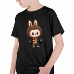 Fashion, accesorii si bijuterii - Copii - Imbracaminte copii - Tricouri copii - Tricou Copii Baieti Labubu Harry Potter Vrajitor, negru, marime XS Copii - Infinity.ro