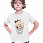 Fashion, accesorii si bijuterii - Copii - Imbracaminte copii - Tricouri copii - Tricou Copii Baieti Labubu Skibidi Toilet CoolTrend, alb, marime M Copii - Infinity.ro