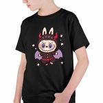 Fashion, accesorii si bijuterii - Copii - Imbracaminte copii - Tricouri copii - Tricou Copii Baieti Labubu Halloween Horror CoolTrend, negru, marime L Copii - Infinity.ro