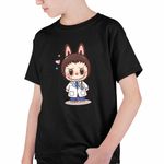 Fashion, accesorii si bijuterii - Copii - Imbracaminte copii - Tricouri copii - Tricou Copii Baieti Labubu Doctor Medic, negru, marime M Copii - Infinity.ro