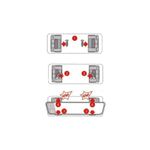 Auto si Moto - Piese auto si accesorii - Caroserie - Ornamente exterior auto - Set suport numar inmatriculare auto Extra Slim Negru 4buc - Infinity.ro