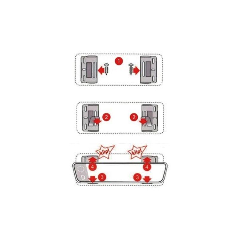 Auto si Moto - Piese auto si accesorii - Caroserie - Ornamente exterior auto - Set suport numar inmatriculare auto Extra Slim Negru 4buc - Infinity.ro