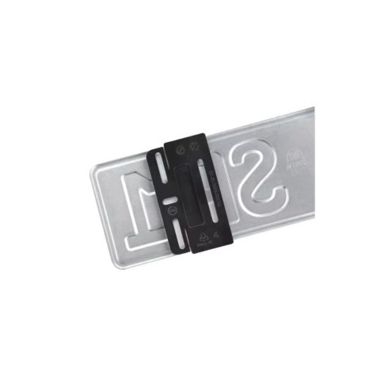 Auto si Moto - Piese auto si accesorii - Caroserie - Ornamente exterior auto - Set suport numar inmatriculare auto Extra Slim Negru 4buc - Infinity.ro
