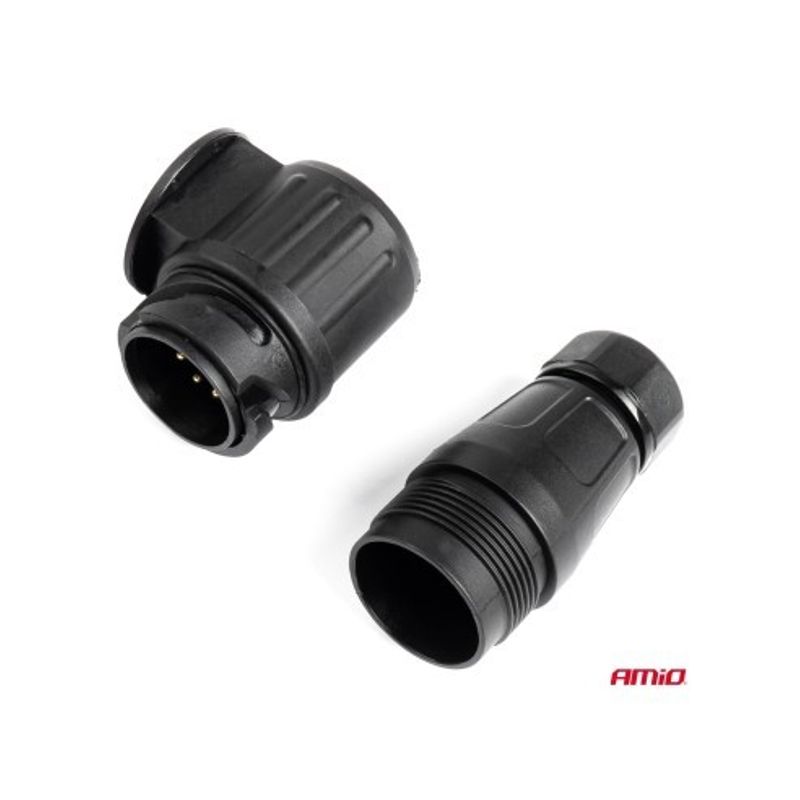 Auto si Moto - Piese auto si accesorii - Caroserie - Ornamente exterior auto - Stecher auto pentru remorca 13 pini plastic, Amio - Infinity.ro