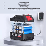 Casa si Gradina - Constructii - Scule electrice si accesorii - Acumulatori si incarcatoare scule electrice - Acumulator Li-Ion 48Vf MAX, 4000mAh, compatibil unelte electrice fara fir - Infinity.ro