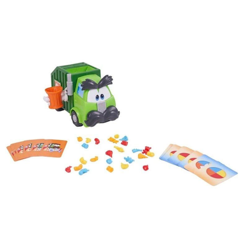 Jucarii, Copii si Bebe - Jucarii si jocuri - Jocuri si puzzle - Jocuri de societate - Joc de societate interactiv Goliath, 1, 2 Totul la Gunoi, camion de gunoi cu mecanism surpriza, 2-4 jucatori, 4 ani+ - Infinity.ro