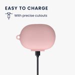 Laptop, Telefoane si Tablete - Wearables si gadgeturi - Wearables - Accesorii wearables - Husa casti Kwmobile pentru Bose QuietComfort Earbuds, protectie la zgarieturi, Silicon, roz - Infinity.ro