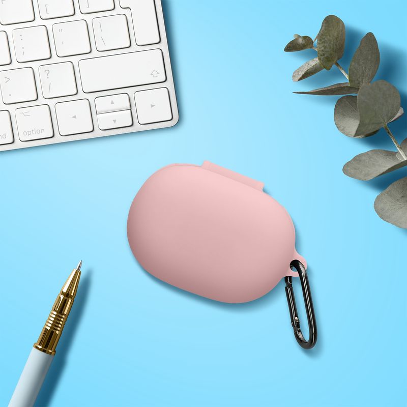 Laptop, Telefoane si Tablete - Wearables si gadgeturi - Wearables - Accesorii wearables - Husa casti Kwmobile pentru Bose QuietComfort Earbuds, protectie la zgarieturi, Silicon, roz - Infinity.ro
