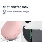 Laptop, Telefoane si Tablete - Wearables si gadgeturi - Wearables - Accesorii wearables - Husa casti Kwmobile pentru Bose QuietComfort Earbuds, protectie la zgarieturi, Silicon, roz - Infinity.ro