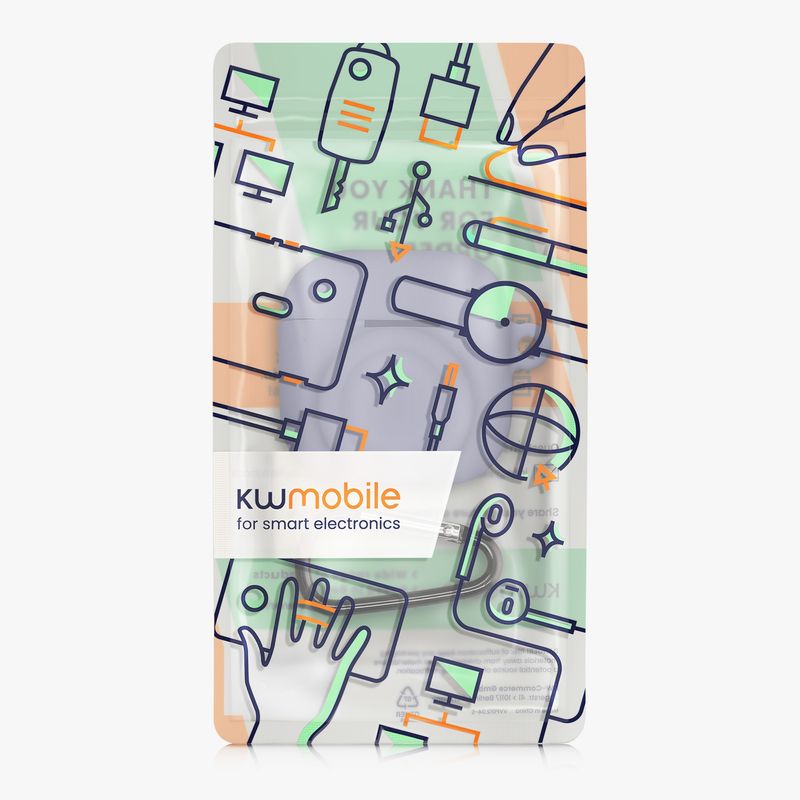 Laptop, Telefoane si Tablete - Wearables si gadgeturi - Wearables - Accesorii wearables - Husa casti Kwmobile pentru Apple AirPods 4, protectie la zgarieturi, Silicon, mov - Infinity.ro