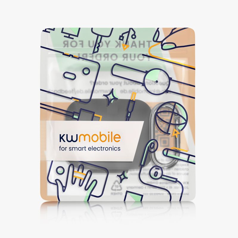 Laptop, Telefoane si Tablete - Wearables si gadgeturi - Wearables - Accesorii wearables - Husa casti Kwmobile pentru Realme Buds Air 7, protectie la zgarieturi, Silicon, negru - Infinity.ro