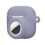 Laptop, Telefoane si Tablete - Wearables si gadgeturi - Wearables - Accesorii wearables - Husa casti Kwmobile pentru Apple AirPods 4, protectie la zgarieturi, Silicon, mov - Infinity.ro