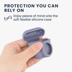 Laptop, Telefoane si Tablete - Wearables si gadgeturi - Wearables - Accesorii wearables - Husa casti Kwmobile pentru Apple AirPods 4, protectie la zgarieturi, Silicon, mov - Infinity.ro
