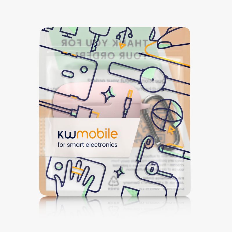Laptop, Telefoane si Tablete - Wearables si gadgeturi - Wearables - Accesorii wearables - Husa casti Kwmobile pentru Bose QuietComfort Earbuds, protectie la zgarieturi, Silicon, roz - Infinity.ro