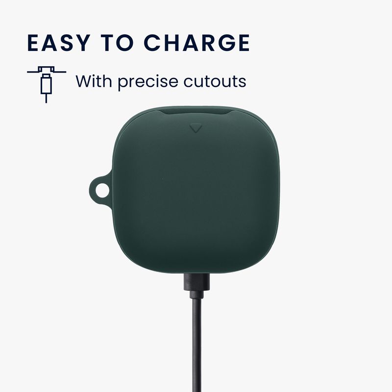 Laptop, Telefoane si Tablete - Wearables si gadgeturi - Wearables - Accesorii wearables - Husa casti Kwmobile pentru Anker Soundcore Liberty Buds, protectie la zgarieturi, Silicon, verde - Infinity.ro