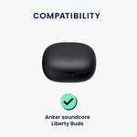Laptop, Telefoane si Tablete - Wearables si gadgeturi - Wearables - Accesorii wearables - Husa casti Kwmobile pentru Anker Soundcore Liberty Buds, protectie la zgarieturi, Silicon, verde - Infinity.ro