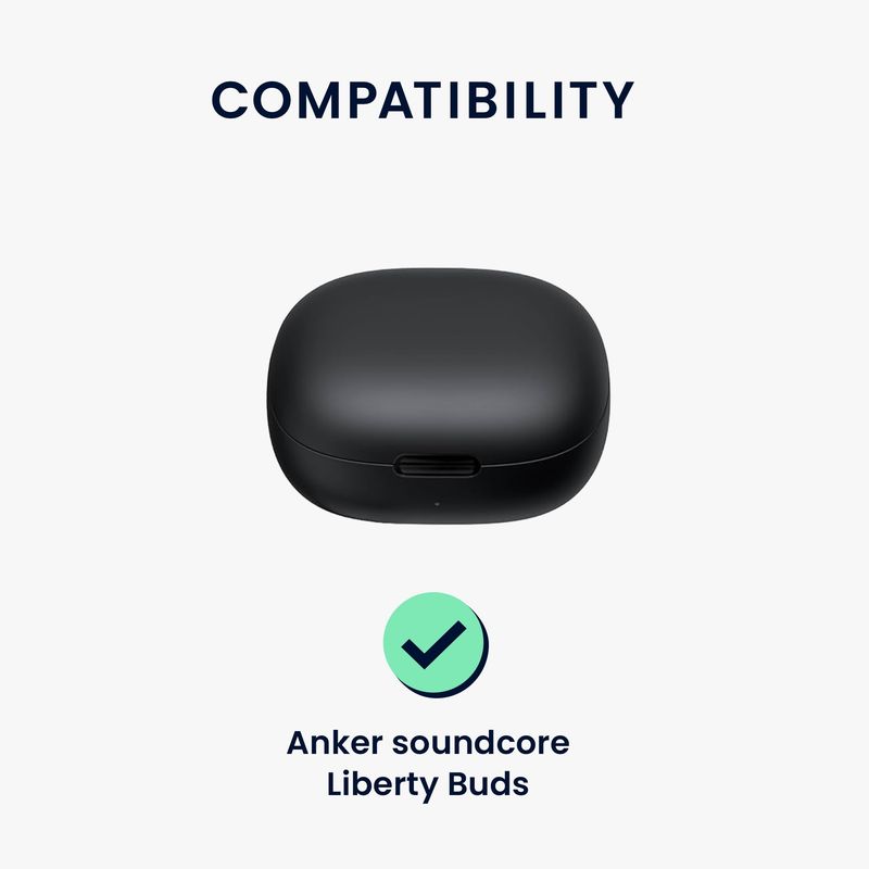 Laptop, Telefoane si Tablete - Wearables si gadgeturi - Wearables - Accesorii wearables - Husa casti Kwmobile pentru Anker Soundcore Liberty Buds, protectie la zgarieturi, Silicon, verde - Infinity.ro