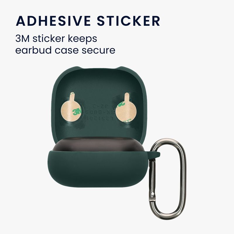 Laptop, Telefoane si Tablete - Wearables si gadgeturi - Wearables - Accesorii wearables - Husa casti Kwmobile pentru Anker Soundcore Liberty Buds, protectie la zgarieturi, Silicon, verde - Infinity.ro