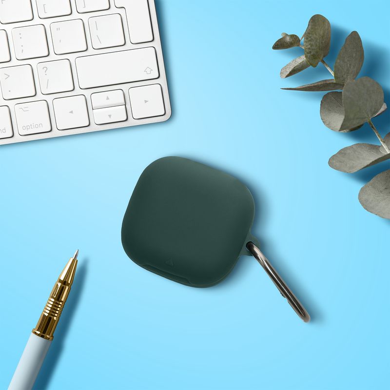 Laptop, Telefoane si Tablete - Wearables si gadgeturi - Wearables - Accesorii wearables - Husa casti Kwmobile pentru Anker Soundcore Liberty Buds, protectie la zgarieturi, Silicon, verde - Infinity.ro