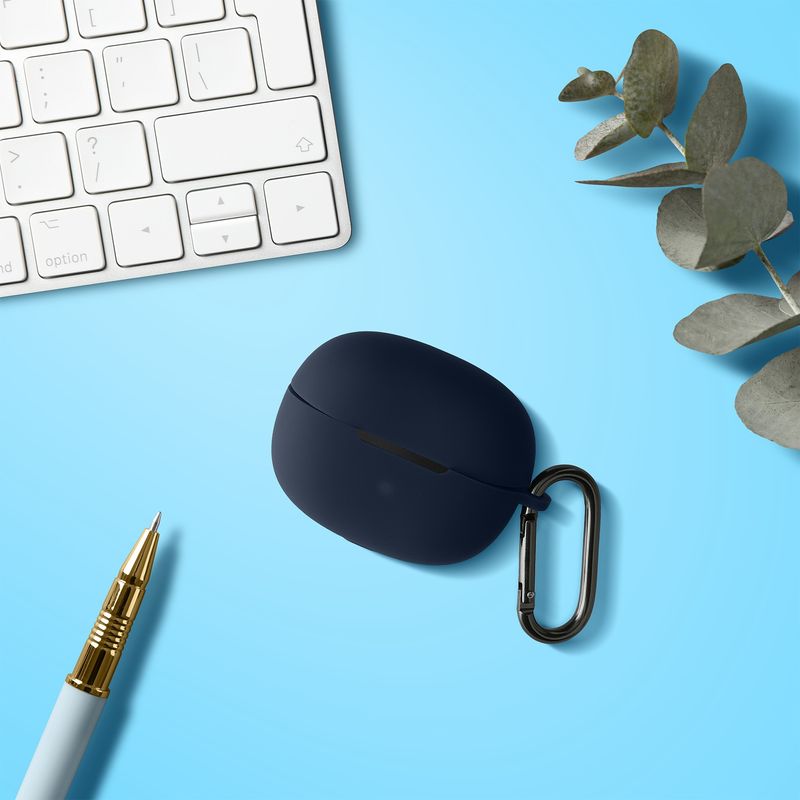 Laptop, Telefoane si Tablete - Wearables si gadgeturi - Wearables - Accesorii wearables - Husa casti Kwmobile pentru Shokz OpenDots ONE, protectie la zgarieturi, Silicon, albastru - Infinity.ro