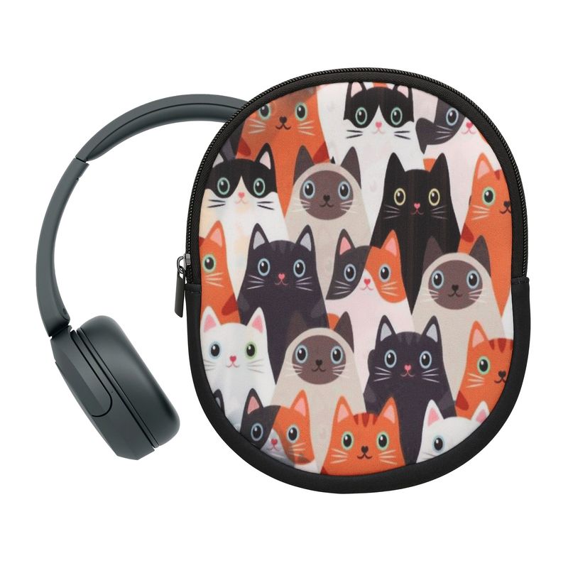 Laptop, Telefoane si Tablete - Wearables si gadgeturi - Wearables - Accesorii wearables - Husa casti Kwmobile pentru Sony WH-CH520, WH-CH510, MDR-ZX110, antizgarieturi, antipraf, Neopren, multicolor - Infinity.ro