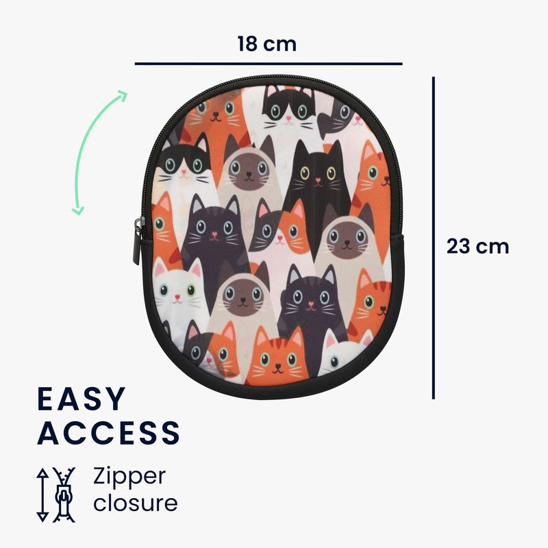 Laptop, Telefoane si Tablete - Wearables si gadgeturi - Wearables - Accesorii wearables - Husa casti Kwmobile pentru Sony WH-CH520, WH-CH510, MDR-ZX110, antizgarieturi, antipraf, Neopren, multicolor - Infinity.ro