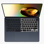 Laptop, Telefoane si Tablete - Laptopuri si accesorii - Piese laptop - Folii protectie si autocolante laptop - Folie tastatura laptop Kwmobile pentru Apple MacBook Air 13.6 M4 2025 (A3240), antizgarieturi, antipraf, silicon, negru - Infinity.ro