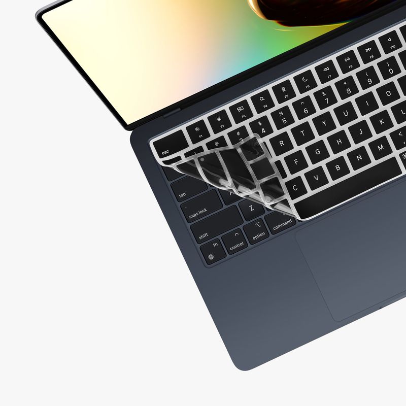 Laptop, Telefoane si Tablete - Laptopuri si accesorii - Piese laptop - Folii protectie si autocolante laptop - Folie tastatura laptop Kwmobile pentru Apple MacBook Air 13.6 M4 2025 (A3240), antizgarieturi, antipraf, silicon, negru - Infinity.ro