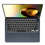 Laptop, Telefoane si Tablete - Laptopuri si accesorii - Piese laptop - Folii protectie si autocolante laptop - Folie tastatura laptop Kwmobile pentru Apple MacBook Air 13.6 M4 2025 (A3240), antizgarieturi, antipraf, silicon, negru - Infinity.ro