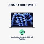 Laptop, Telefoane si Tablete - Laptopuri si accesorii - Piese laptop - Folii protectie si autocolante laptop - Folie de protectie Kwmobile pentru Apple MacBook Air 13.6 M2 (A2681) Touch ID model, aplicare usoara, PET, negru - Infinity.ro