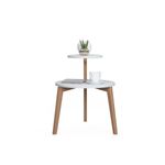 Casa si Gradina - Mobilier - Mese si birouri - Masute de cafea - Masa laterala Rego, Alb, 50 x 62 cm - Infinity.ro