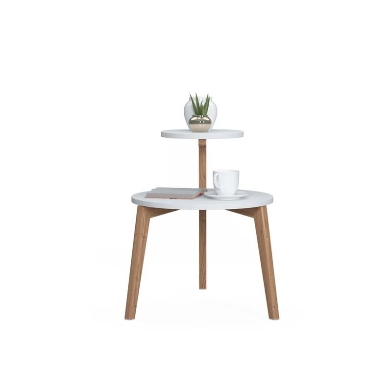 Casa si Gradina - Mobilier - Mese si birouri - Masute de cafea - Masa laterala Rego, Alb, 50 x 62 cm - Infinity.ro