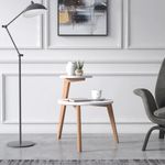 Casa si Gradina - Mobilier - Mese si birouri - Masute de cafea - Masa laterala Rego, Alb, 50 x 62 cm - Infinity.ro
