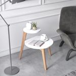 Casa si Gradina - Mobilier - Mese si birouri - Masute de cafea - Masa laterala Rego, Alb, 50 x 62 cm - Infinity.ro