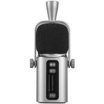 PC, gaming si accesorii - Periferice PC - Microfoane PC - Microfon dinamic de transmisie Saramonic XLR, USB-C, 3.5mm, dinamic cardioid, Negru-Argintiu - Infinity.ro